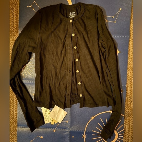 OGL cotton blend Ribbed Cardigan Small - Picture 3 of 5